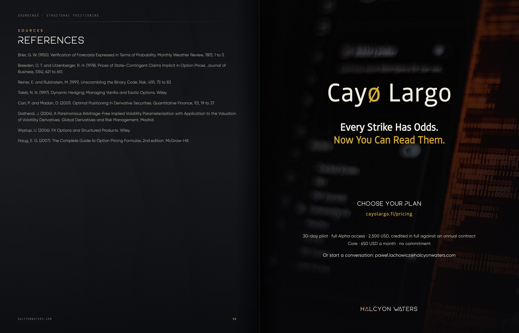 References for Soundings Issue 03 and Cayø Largo